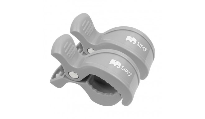 SIPO mounting clips 2pcs grey SCA-20LG