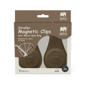 SIPO magnetic clips 2pcs brown SCA-15