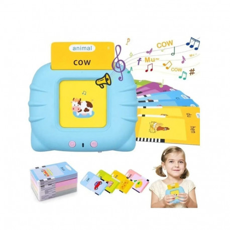 Kiddyz Speech Learning Toy with Cards 112 pcs English Word Recognition & Pronunciation