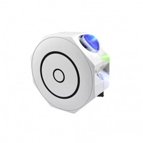Elight OC1 Octagon Laser Galaxy Star projector with sound / bluetooth App control & remote White