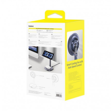 Baseus Baseus Orbit 2 Pro MagSafe Qi2 20W 2 in 1 Inductive Charger with Cooling - Gray