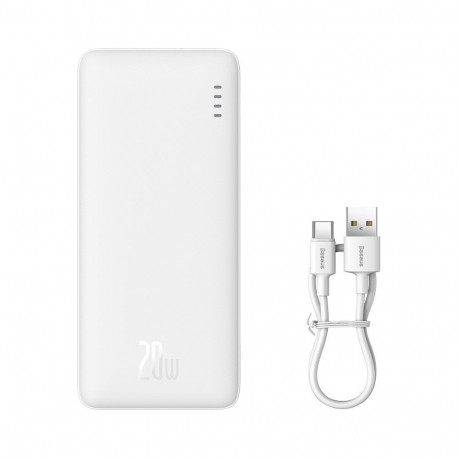 Baseus Baseus Airpow 20W 10000mAh Power Bank with Baseus Simple Series USB-A - USB-C 30 cm Cable - W