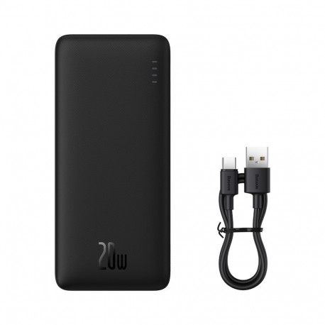 Baseus Baseus Airpow 20W 10000mAh Power Bank with Baseus Simple Series USB-A - USB-C 30cm Cable - Bl