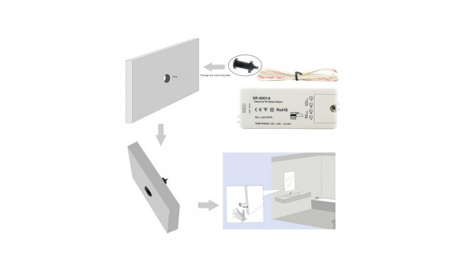SENSOR SWITCH LED 12-36V 8A SR-8001A-DC