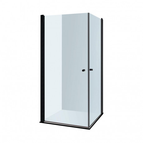 SHOWER CABIN VIKTORIJA 80X80X1900. BLACK