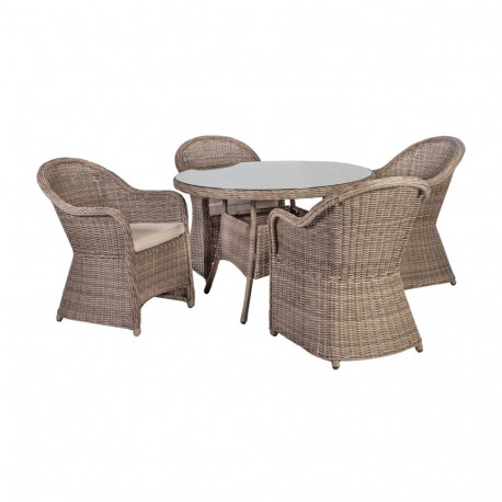 Garden furniture set TOSCANA table and 4 chairs
