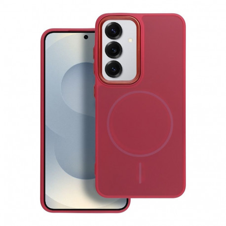 Case for Samsung A07 / A08 Frame Mag Cover compatible with MagSafe magenta