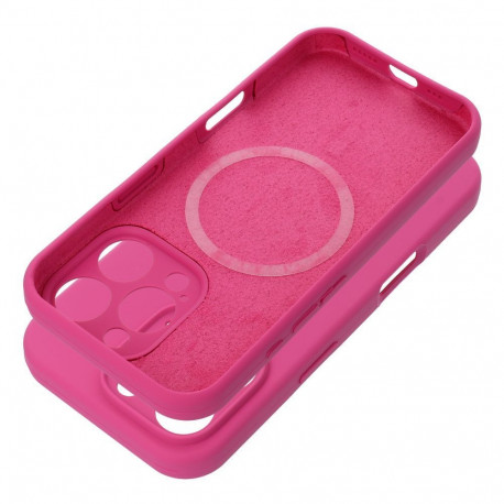 Case for iPhone 17 Silicone 2mm compatible with Magsafe pink