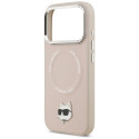 Karl Lagerfeld Choupette Pin MagSafe Case for iPhone 17 Pro - Pink