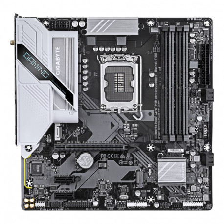 GIGABYTE B760M GAMING PLUS WIFI DDR4 Motherboard - Supports 14th Gen. Intel Core CPUs, 4+1+1 phases 