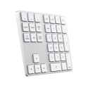 Satechi ST-XLABKS numeric keypad Universal Bluetooth Silver