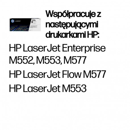 HP 508X suure tootlusega must originaal LaserJet toonerikassett