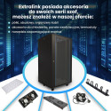 Extralink Rackmount cabinet 27U 800x800 Black standing
