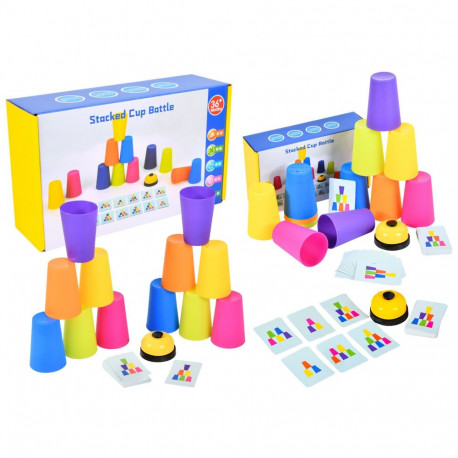 osavusmäng tasside ladumine kaardid kell tassid