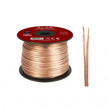 73-325# kõlarikaabel 2x1,50mm läbipaistev