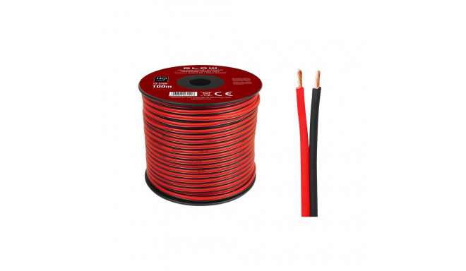 73-376# Przewód głośnikowy 2x2,50mm czarno-czerwony