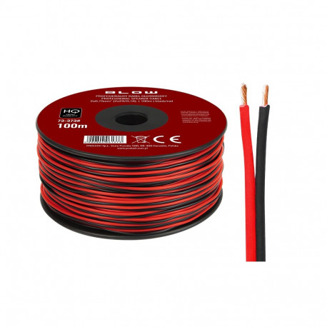 73-373# Przewód głośnikowy 2x0,75mm czarno-czerwony