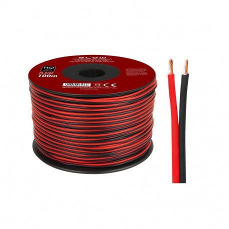 73-372# kõlarikaabel 2x0,50mm must-punane