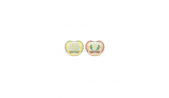 Philips AVENT SCF376/27 baby pacifier Classic baby pacifier Beige, Green, Light Green, Yellow