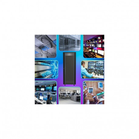 Extralink Rackmount cabinet 37U 600x800 Black standing