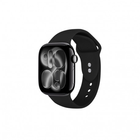 Crong Liquid - Pasek do Apple Watch 38/40/41/42 mm (czarny)