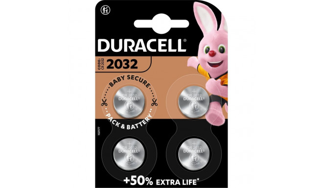 Duracell Duracell CR2032 lithium button cell 3V battery (4 pieces, CR2032)