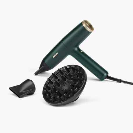 BABYLISS föön D6555DE 1700W 3 temperatuuriseadet ioonifunktsioon hajutiotsik, roheline
