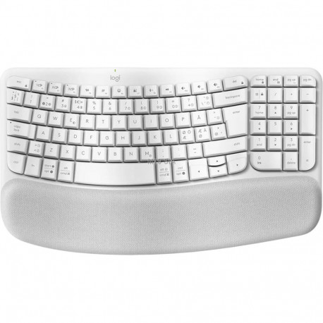 Logitech Wave Keys wireless keyboard, off-white