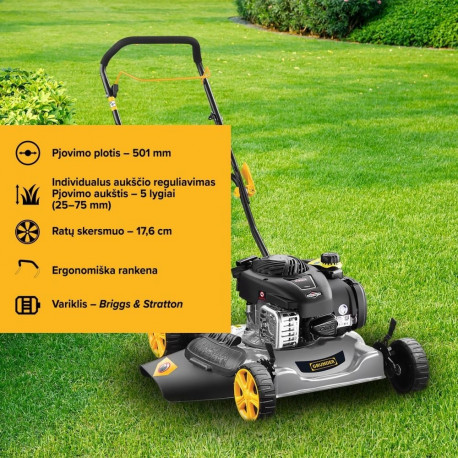 Bensiinimootoriga muruniiduk Grunder M510I-1-BS450E, 50 cm