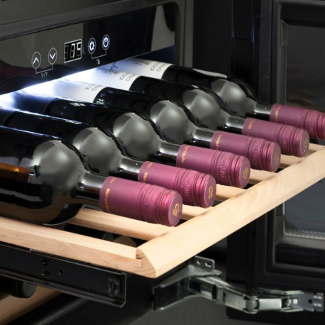 Caso Wine Cooler WineDeluxe E 18 energiatõhususklass G integreeritud 18 pudelit kompressortehnoloogi