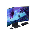 LCD Monitor|SAMSUNG|55"|Gaming/Curved|Panel VA|3840x2160|16:9|165Hz|Matte|1 ms|Speakers|Pivot|Height