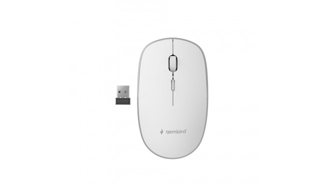 Gembird wireless mouse MUSW-4B-01-W, white