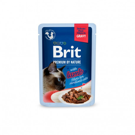 Brit Premium Delicate Lamb Fillets in Gravy märgtoit steriliseeritud kassidele 85g