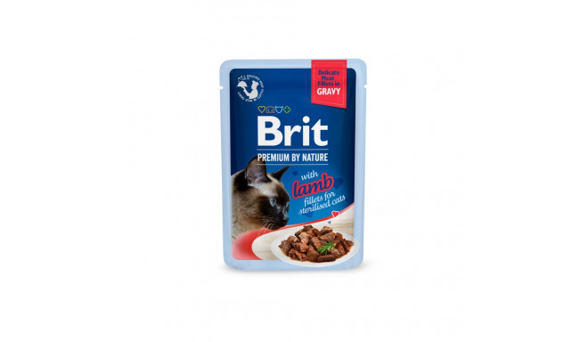 Brit Premium Delicate Lamb Fillets in Gravy märgtoit steriliseeritud kassidele 85g