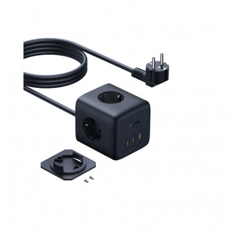 Baseus EnerFill FA11 Cube Power Strip 3AC+1U+1C 67W 1.5m EU Cosmic Black