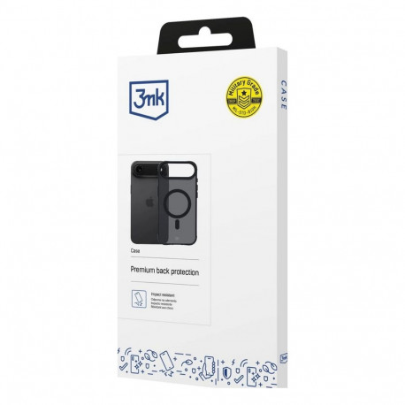 3MK ümbris Smoke Matt MagCase iPhone 17 Air (Apple iPhone 17 Pro), must