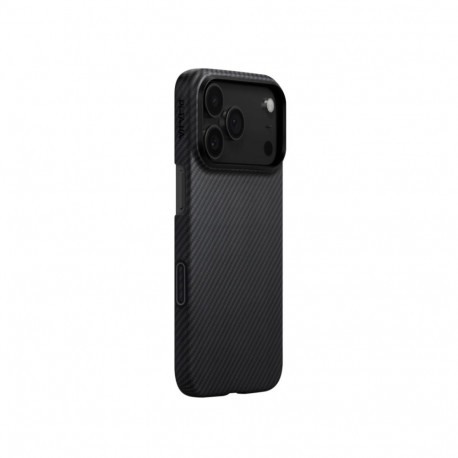 Kaitseümbris Ultra-Slim, Apple iPhone 17 Pro Max, must/hall, üliõhuke, MagSafe ühilduv, Pitaka