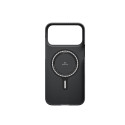 Kaitseümbris Ultra-Slim, Apple iPhone 17 Pro Max, must/hall, üliõhuke, MagSafe ühilduv, Pitaka