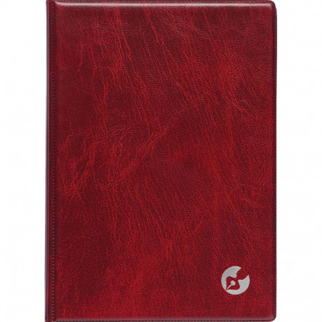Book calendar Boss A5 WEEK vertical, spiral binding, plastic covers (DARK RED) 00039/40067