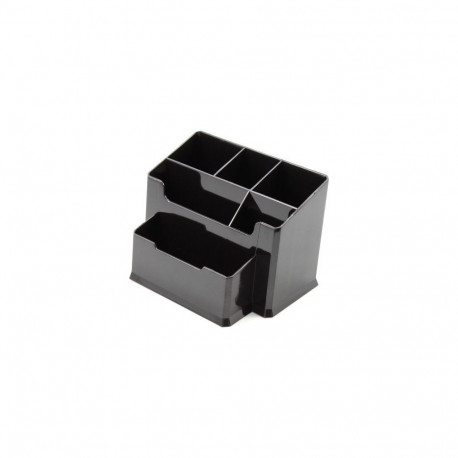 Pencil case Forpus, black, empty, section 6 1005-005