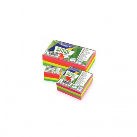 Sticky Notes Forpus, Neon, 75x75mm, assorted, cube (1x320)  0717-112