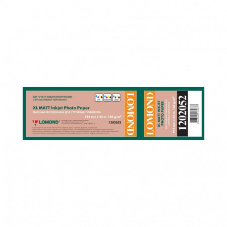 Lomond XL Photo Paper Matte 105 g/m2 914mm*45m