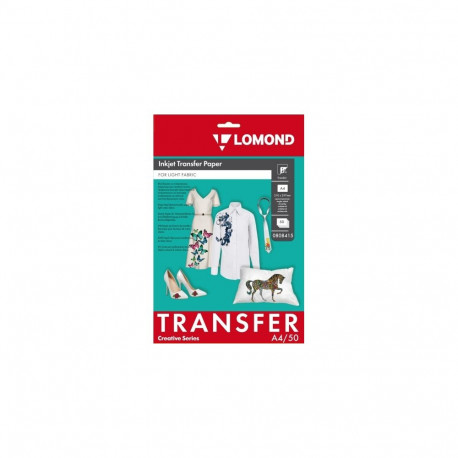 Lomond Thermotransfer Inkjet Paper A4, 50 sheets, for Light Fabrics