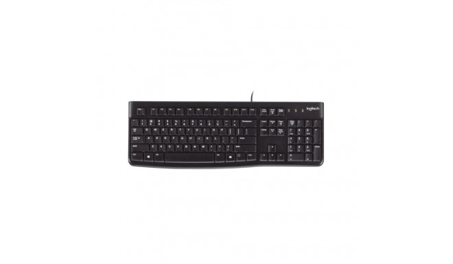 Logitech K120 Wired Keyboard USB-A US Int, Black