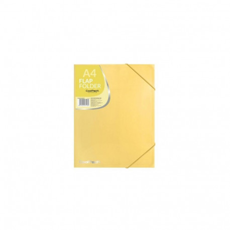 Coolpack flap folder PP, A4, pastel yellow