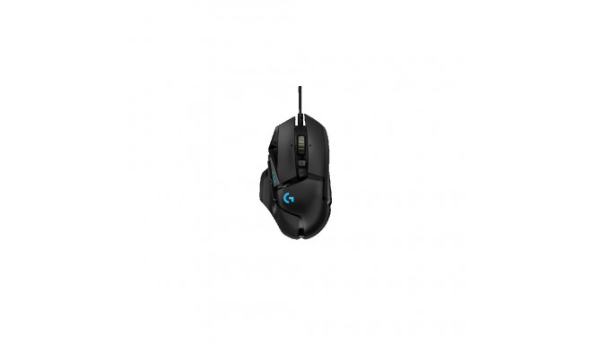 Logitech G502 HERO Wired Gaming Mouse, USB Type-A, Optical, 25600 DPI, Black