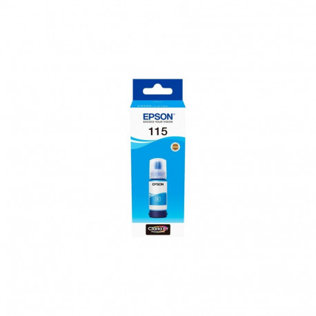 Epson 115 EcoTank (C13T07D24A) Ink Refill Bottle, Cyan