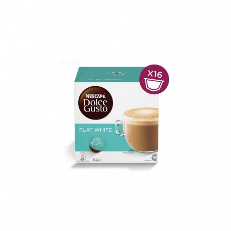 Nescafe Dolce Gusto Flat White Coffee, 16 capsules