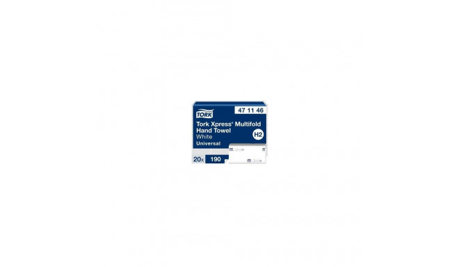 Leaflet towel paper Tork Xpress Multifold Universal H2 2 layers., 23,4 x 21,3 cm (20 pcs)