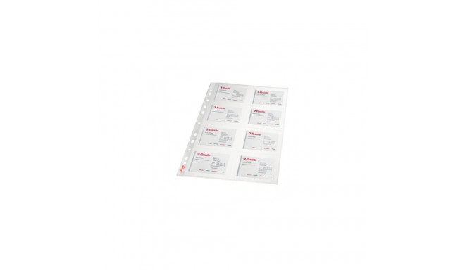 Sleeve Esselte, A4, 105 microns, for business cards, 8 pockets 10pcs. 0810-004